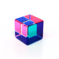 Multicolor Acrylic Vasa Cube by Vasa Mihich