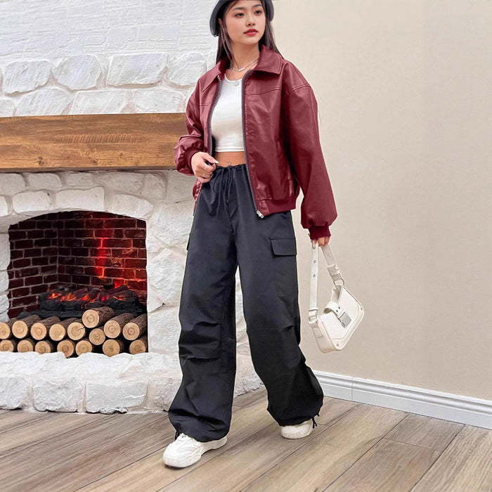 Nadia | Women's Bomber Jacket with Collar Zip