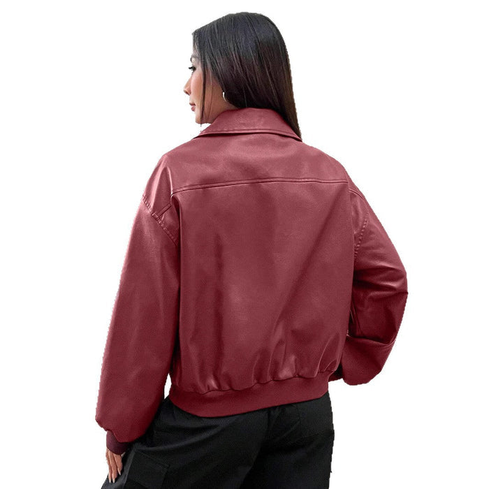 Nadia | Women's Bomber Jacket with Collar Zip