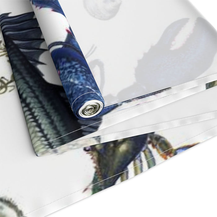 NE Seafood Cotton Table Runner Printify