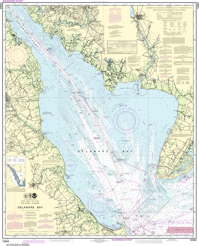 NOAA Print-on-Demand Charts US Waters-Delaware Bay-12304