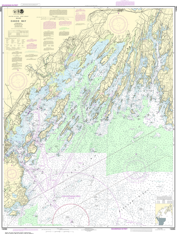 NOAA Chart 13290: Casco Bay