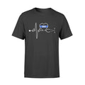 Apparel S / Black Nurse Stethoscope Heartbeat Thin Blue Line Personalized Shirt