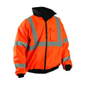 Occunomix LUX-ETJBJ-O3X Fleece Bomber Jacket, Orange