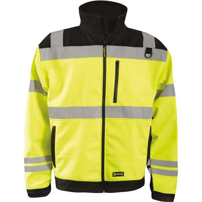Occunomix LUX-M6JKT-YL 3 Season Soft Shell Jacket, Yellow