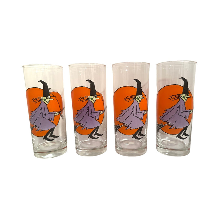 Ocean Thailand Retro Halloween Witch Highball Glasses (Set of 4)