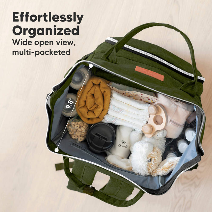Olive Green Diaper Bag Backpack