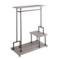 Organize It All Industrial Pipe Rolling Closet Storage Organizer