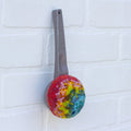 Oversized Ice Cream Scoop Puff | Tropical Rainbow