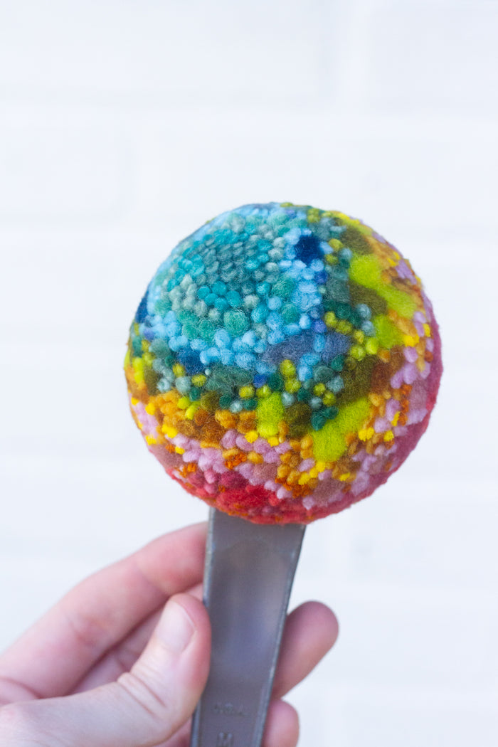 Oversized Ice Cream Scoop Puff | Tropical Rainbow