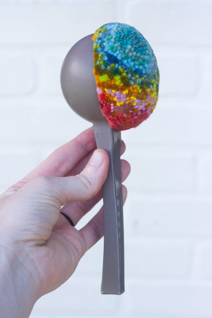 Oversized Ice Cream Scoop Puff | Tropical Rainbow
