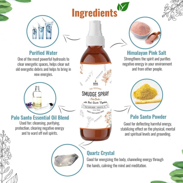 Palo Santo Smudge Spray 🧡 - Magical Tools