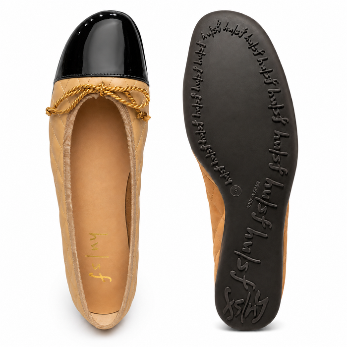 Passport Rubber Sole Beige/Black