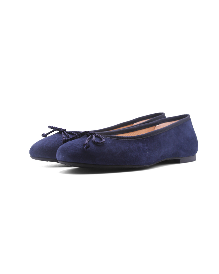 Pearl Navy Suede