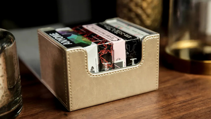 PlayingCardDecks.com-Playing Card Collection 6 Deck Box Gold