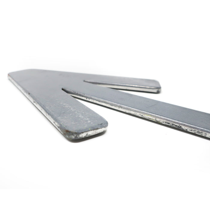 Postmodern Chrome Arrow Candleholder