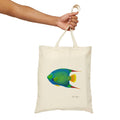 Queen Angelfish Cotton Canvas Tote Bag Printify