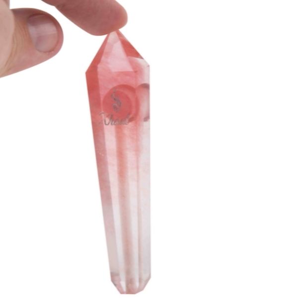 Red Melting Stone Crystal Weed Pipe - INHALCO