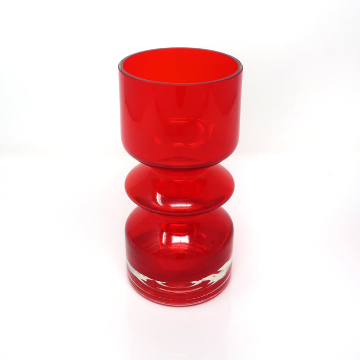 Red Modernist Vase by Tamara Aladin for Riihimaen Lasi Oy