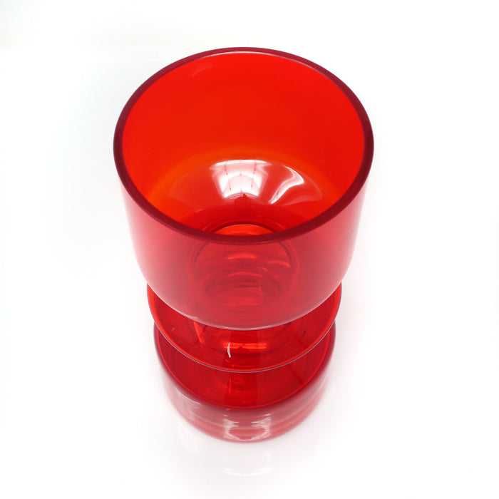 Red Modernist Vase by Tamara Aladin for Riihimaen Lasi Oy