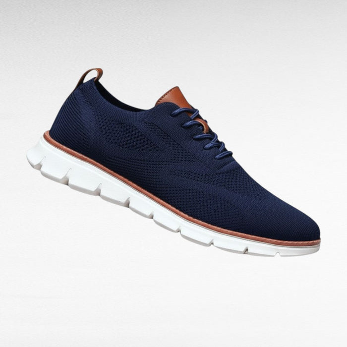 Reese | Men's Navy Mesh Knit Sneaker