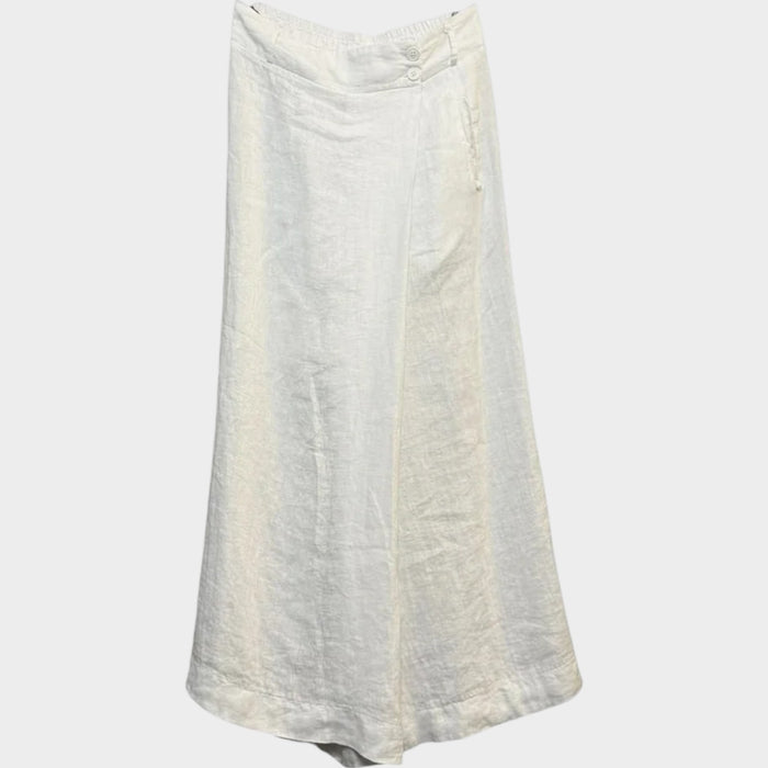 Relaxed Linen Wide-Leg Trousers