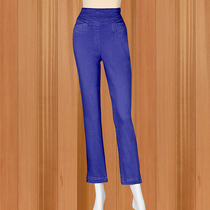 Renuar Women's Pull-On Cigarette Pants, Ankle Length