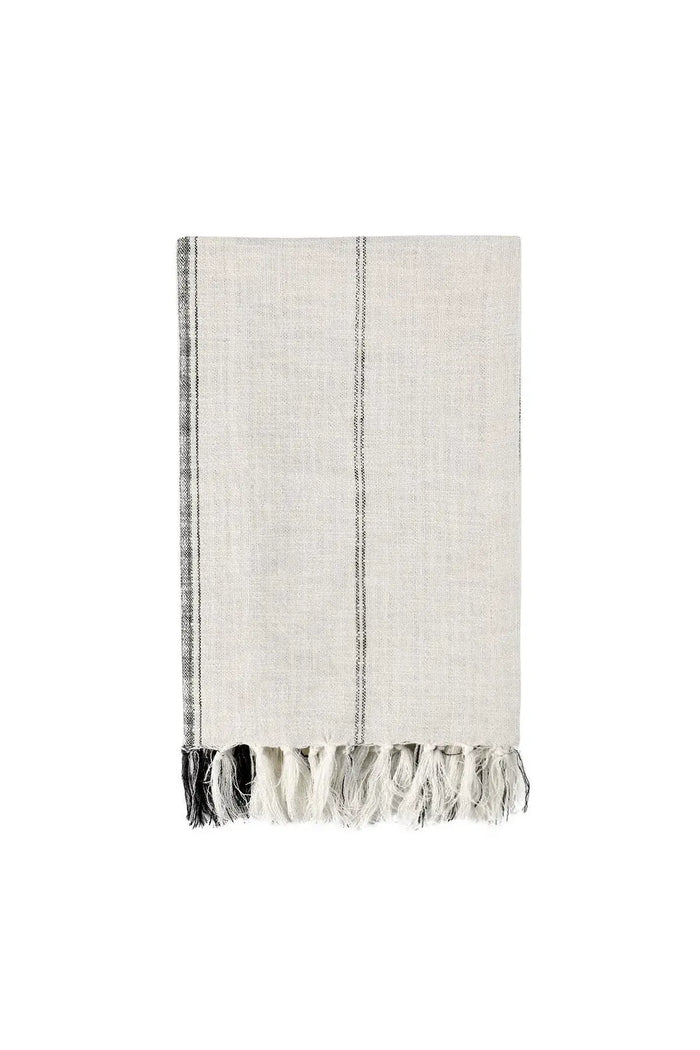 Ria Throw - Ivory + Grey