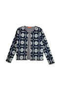 Rosy Jacket - Dark Wash Denim Embroidered