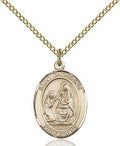 Saint Catherine of Siena medal S0142, Gold Filled