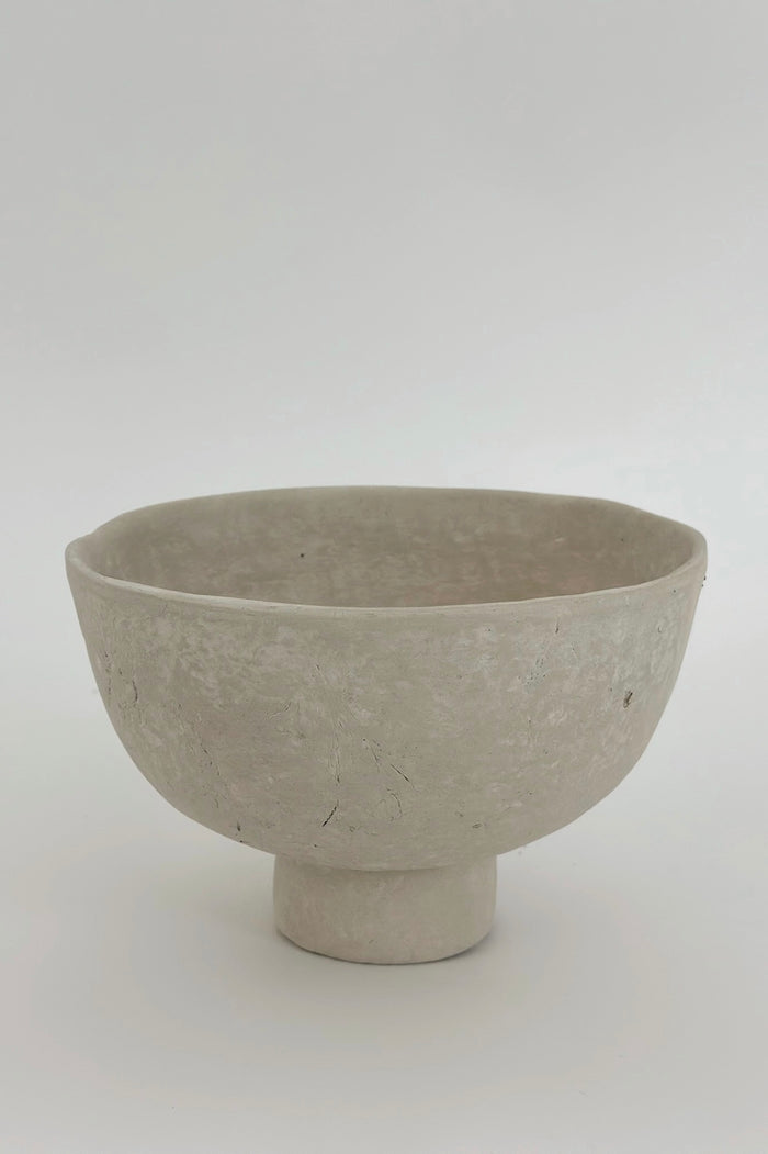 Santa Cruz Paper Mache Pedestal Bowl