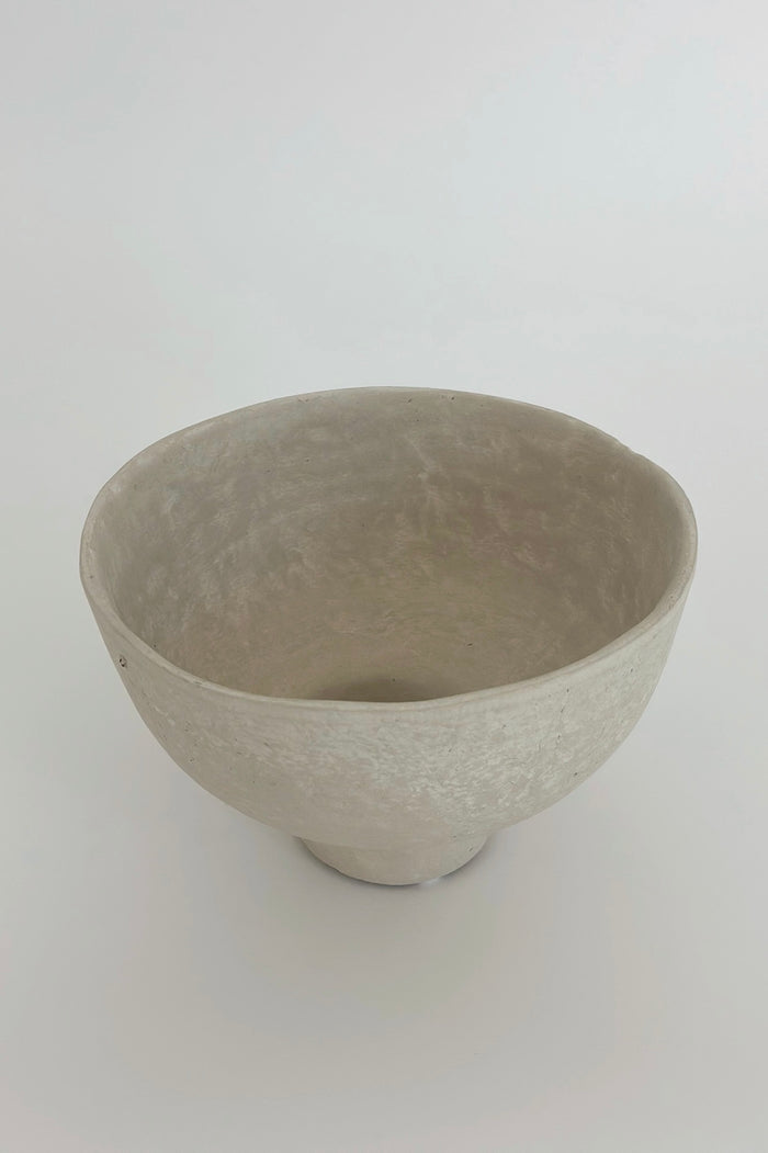 Santa Cruz Paper Mache Pedestal Bowl
