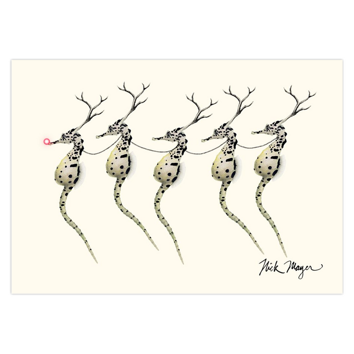 Santa's Seahorses Holiday Cards, TOP SELLER gooten