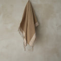 Savu Towel, Brown with Beige Edge - Hand Woven