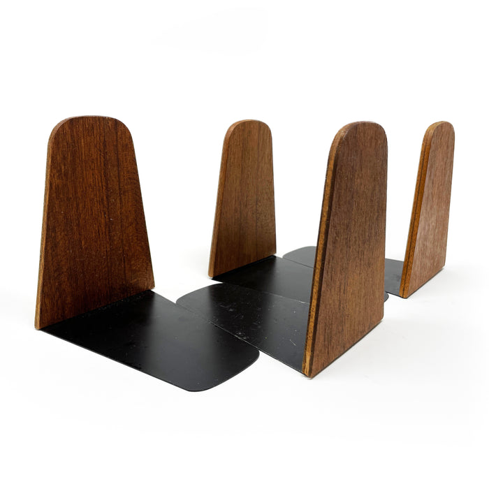 Set of Four Danish Modern Teak Bookends Attr. to Kai Kristiansen