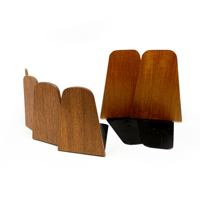 Set of Four Danish Modern Teak Bookends Attr. to Kai Kristiansen