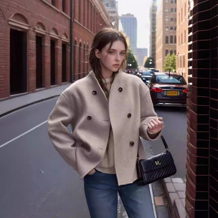 Solene | Women's Oversized Double-Breasted Wool Jacket