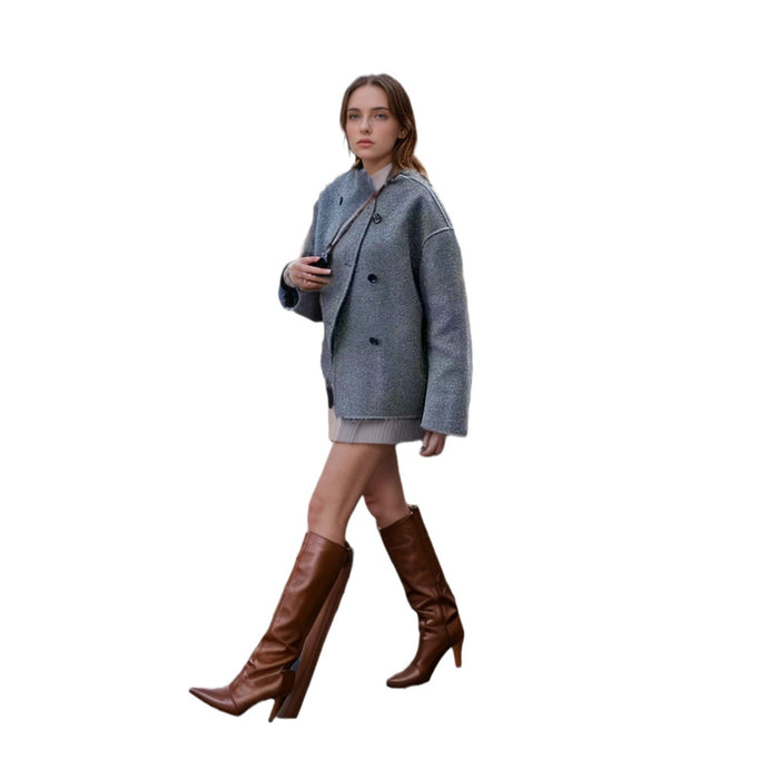 Solene | Women's Oversized Double-Breasted Wool Jacket