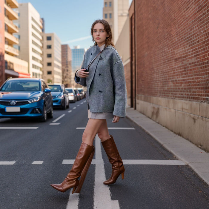 Solene | Women's Oversized Double-Breasted Wool Jacket