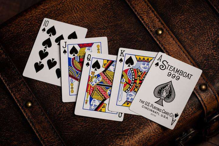 PlayingCardDecks.com-Steamboat Gilded 2 Deck Set USPCC