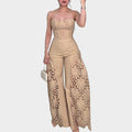 Strapless Lace Two-Piece Set