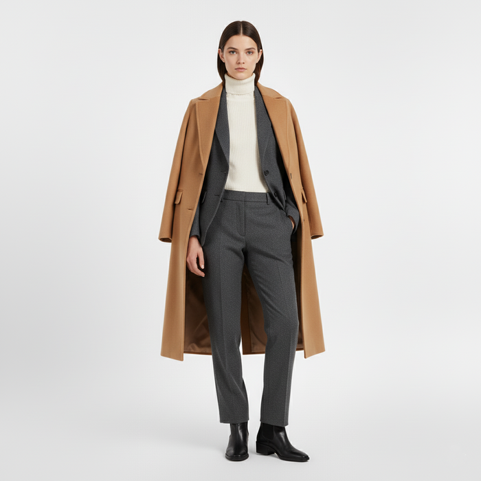 Stylish and comfortable women's jacket in brown