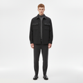 Stylish and warm black men's jacket