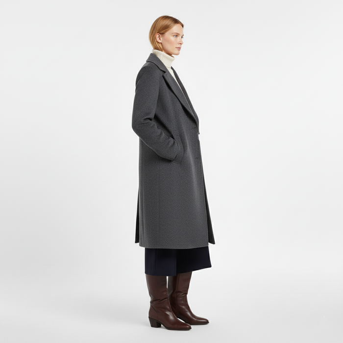 Stylish and warm women's jacket in gray