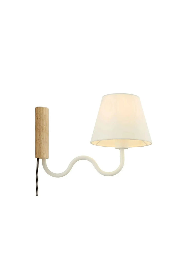 Sunlit Squiggle Arm Wall Sconce