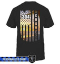 Apparel S / Black Personalized Shirt - Sunset On The Beach - Police - DSAPP