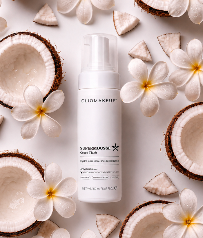 supermousse con noci di cocco e fiori di tiarè