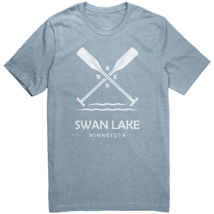 Swan Lake Paddles Unisex Tee WHT2