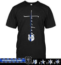 Apparel S / Black Personalized Shirt - Teacher In Cross Shape - DSAPP