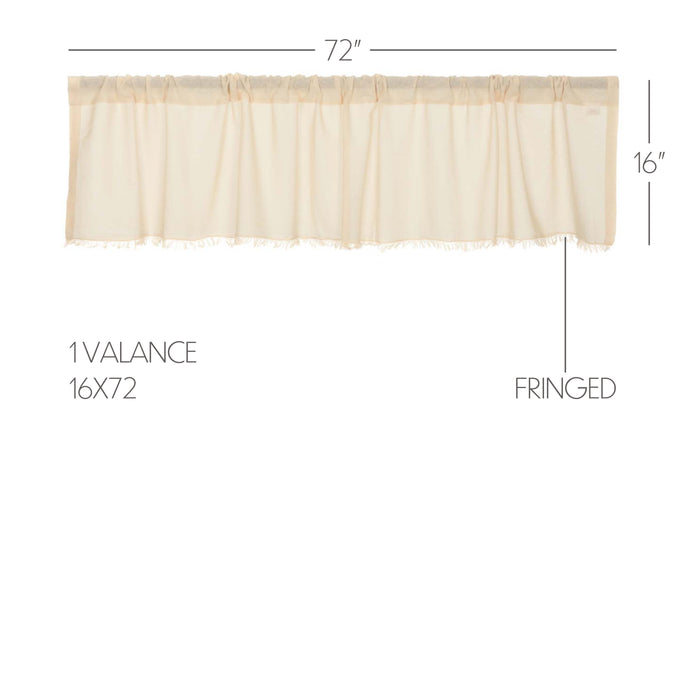 Templeton Tobacco Cloth Natural Valance 72"